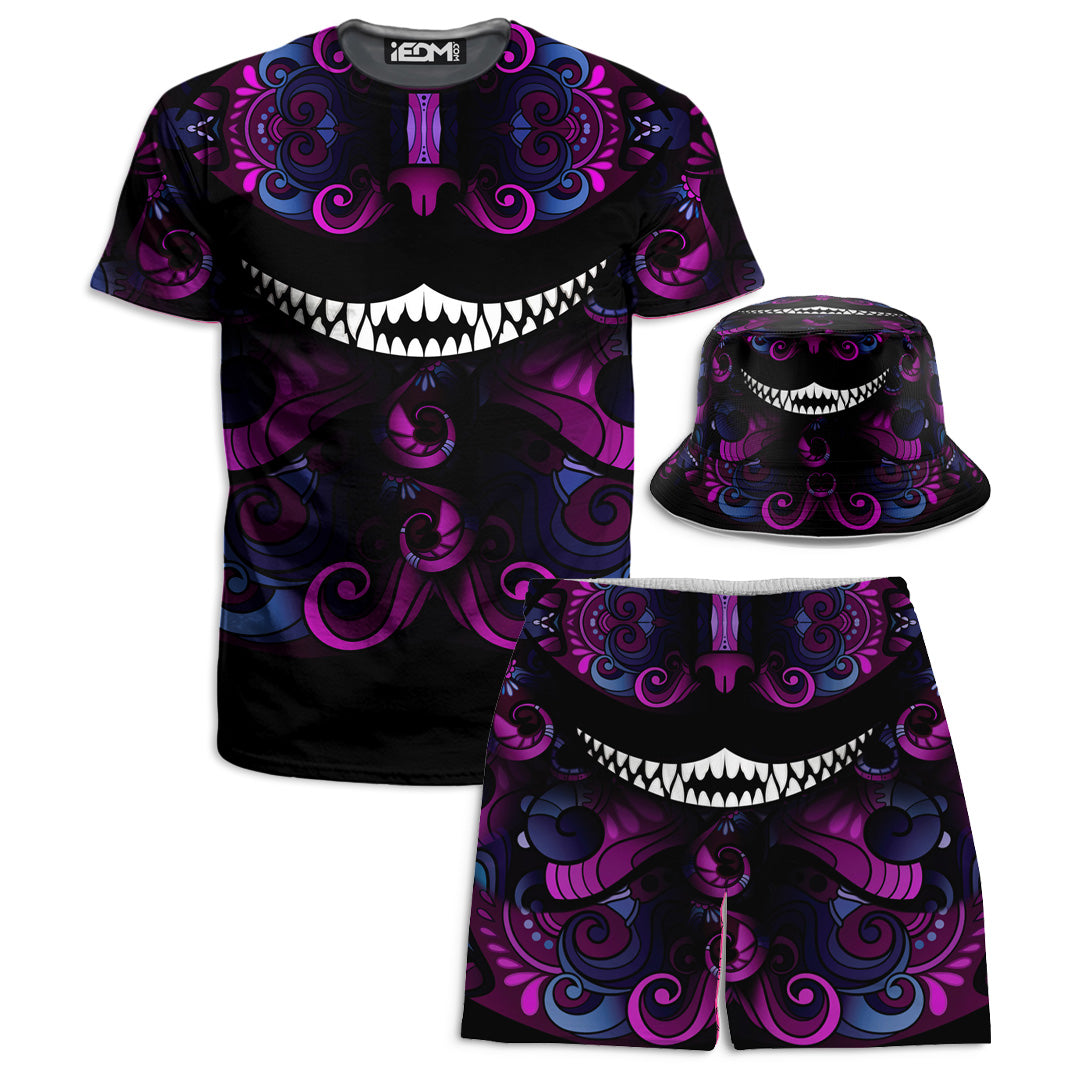 Down the Rabbit Hole T-Shirt and Shorts with Bucket Hat Combo