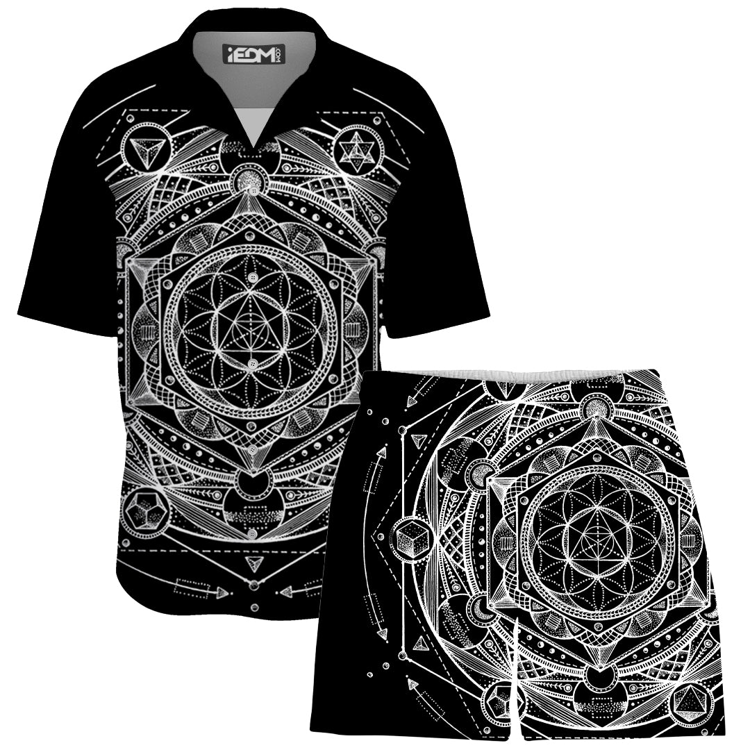 Esoteric Dark Lounge Shirt and Shorts Combo