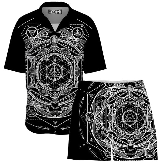 Esoteric Dark Lounge Shirt and Shorts Combo