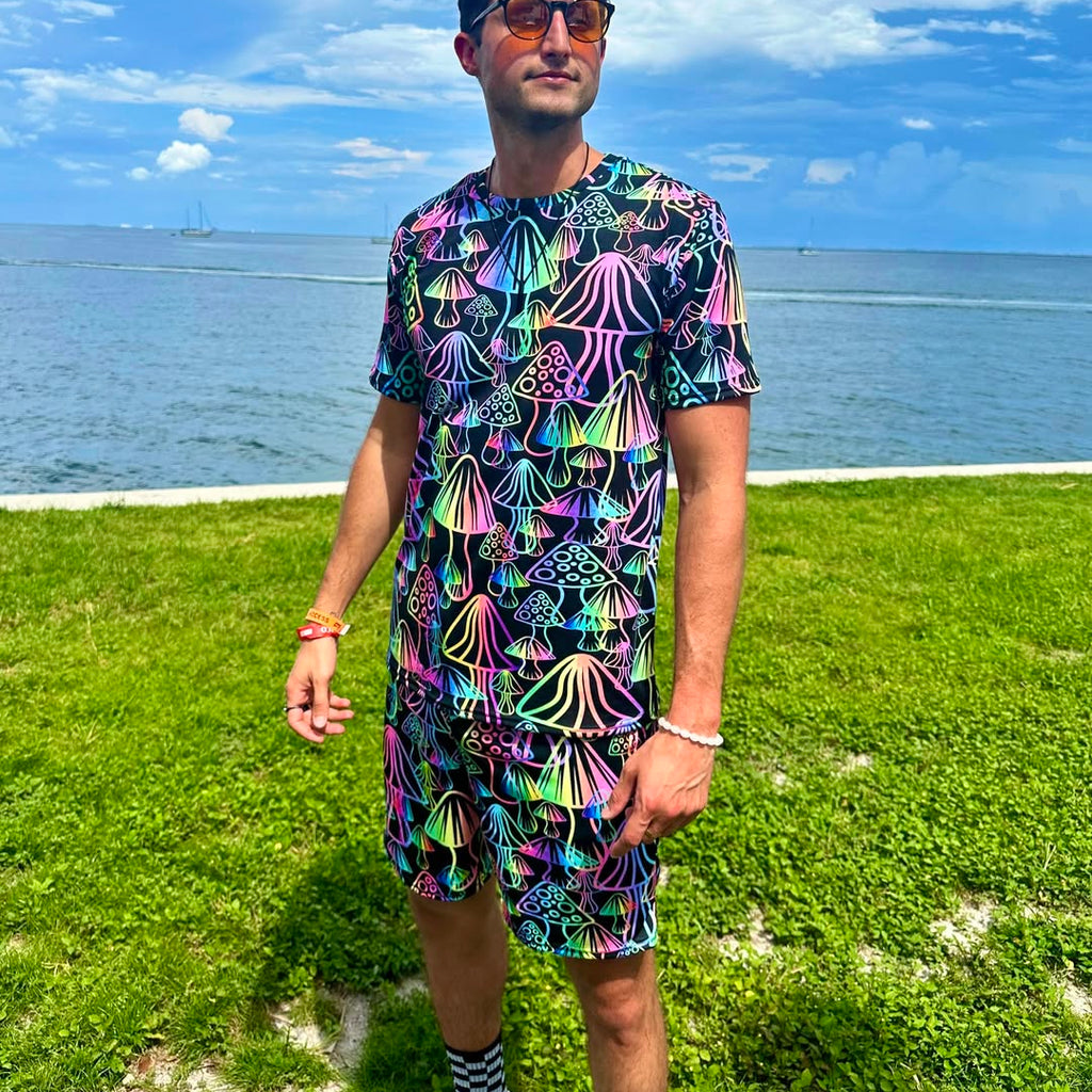 Magic Mushrooms T-Shirt and Shorts Combo - iEDM