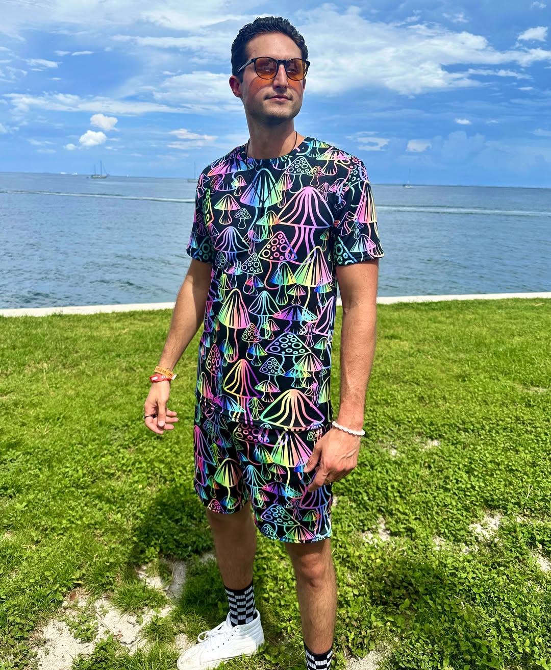 Magic Mushrooms T-Shirt and Shorts Combo - iEDM