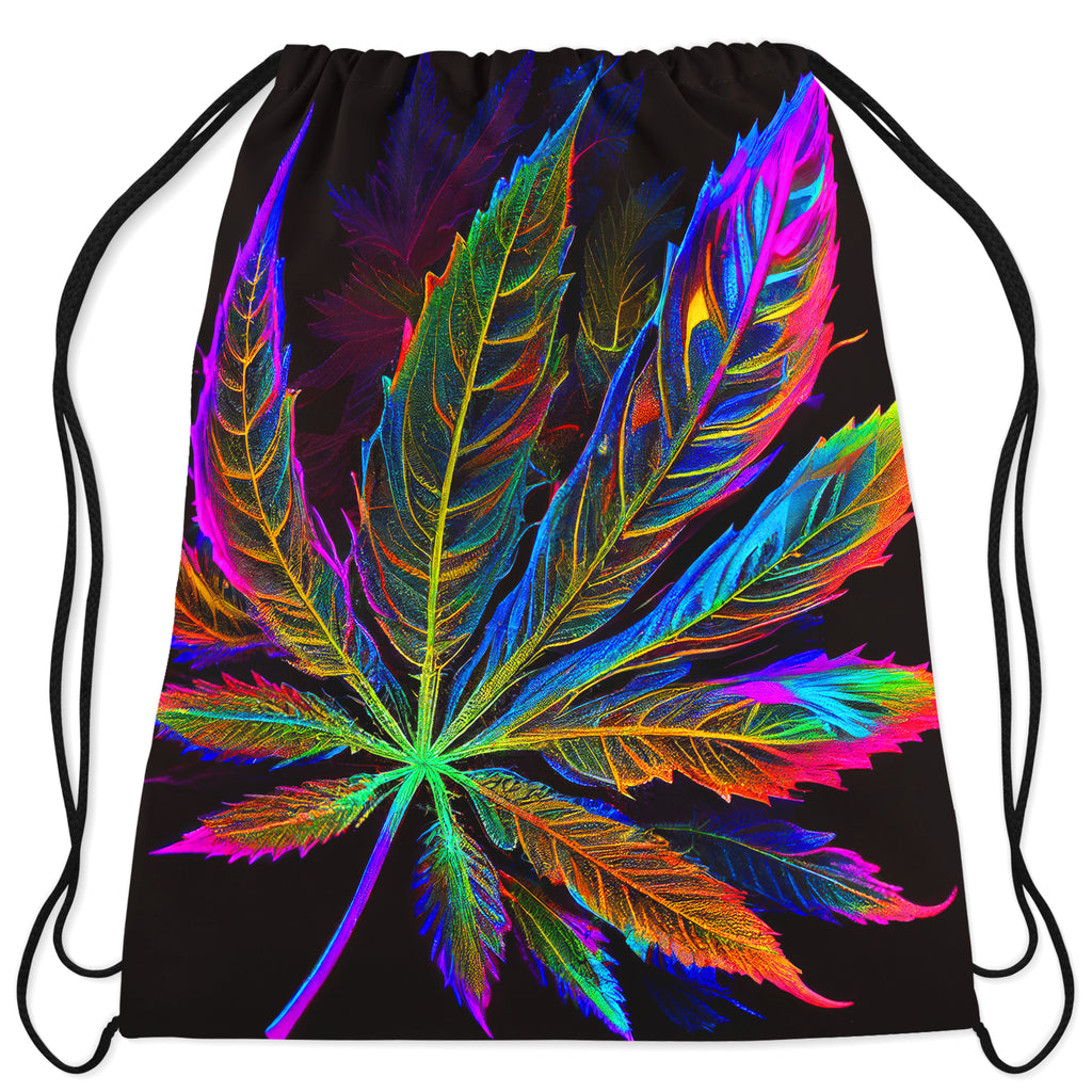 Blacklight Weed Drawstring Bag, iEDM, | iEDM