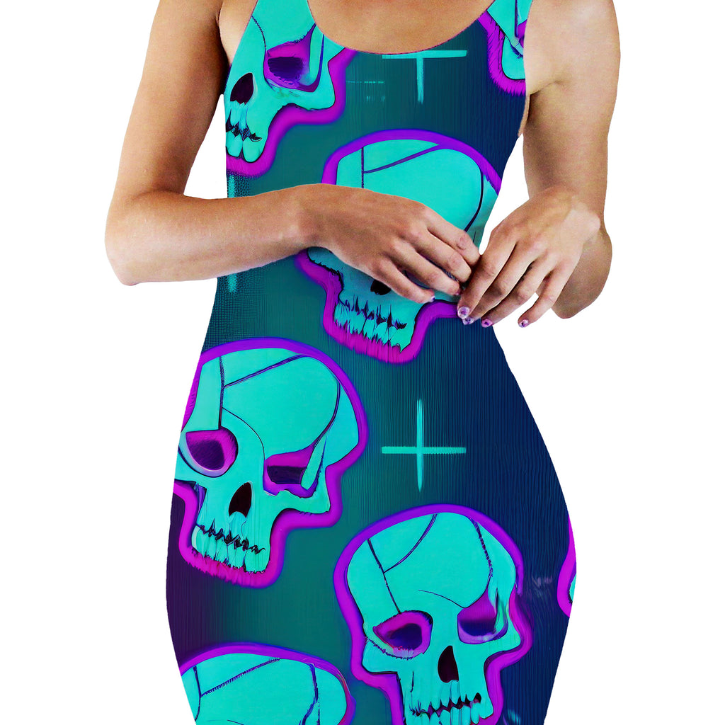 Neon Fright Bodycon Mini Dress, iEDM, | iEDM