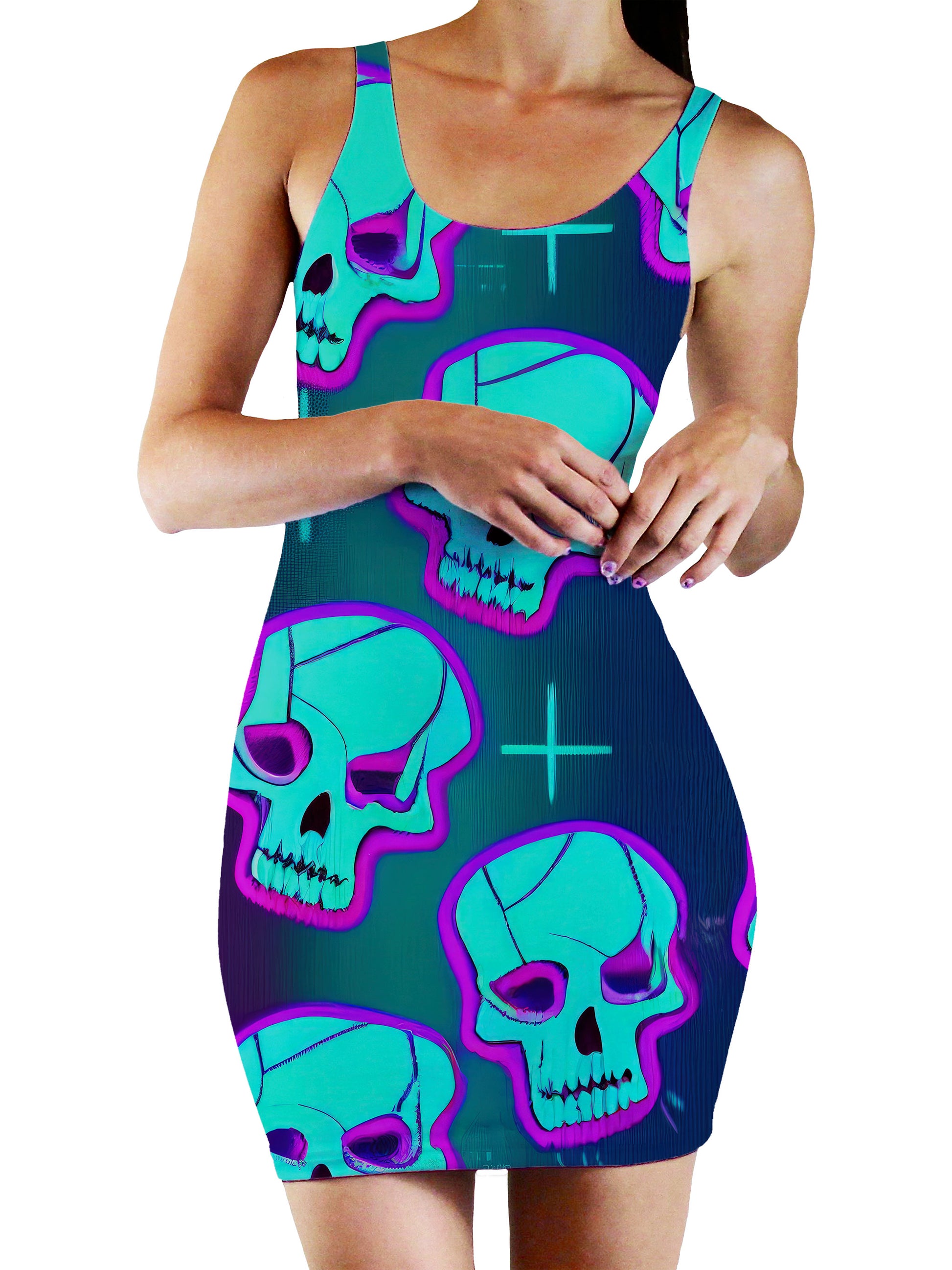 Neon Fright Bodycon Mini Dress, iEDM, | iEDM