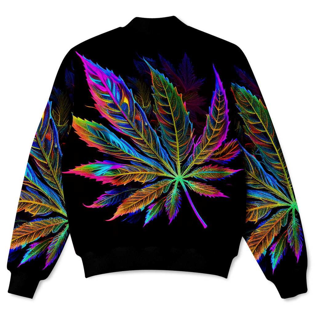 Blacklight Weed Bomber Jacket, iEDM, | iEDM