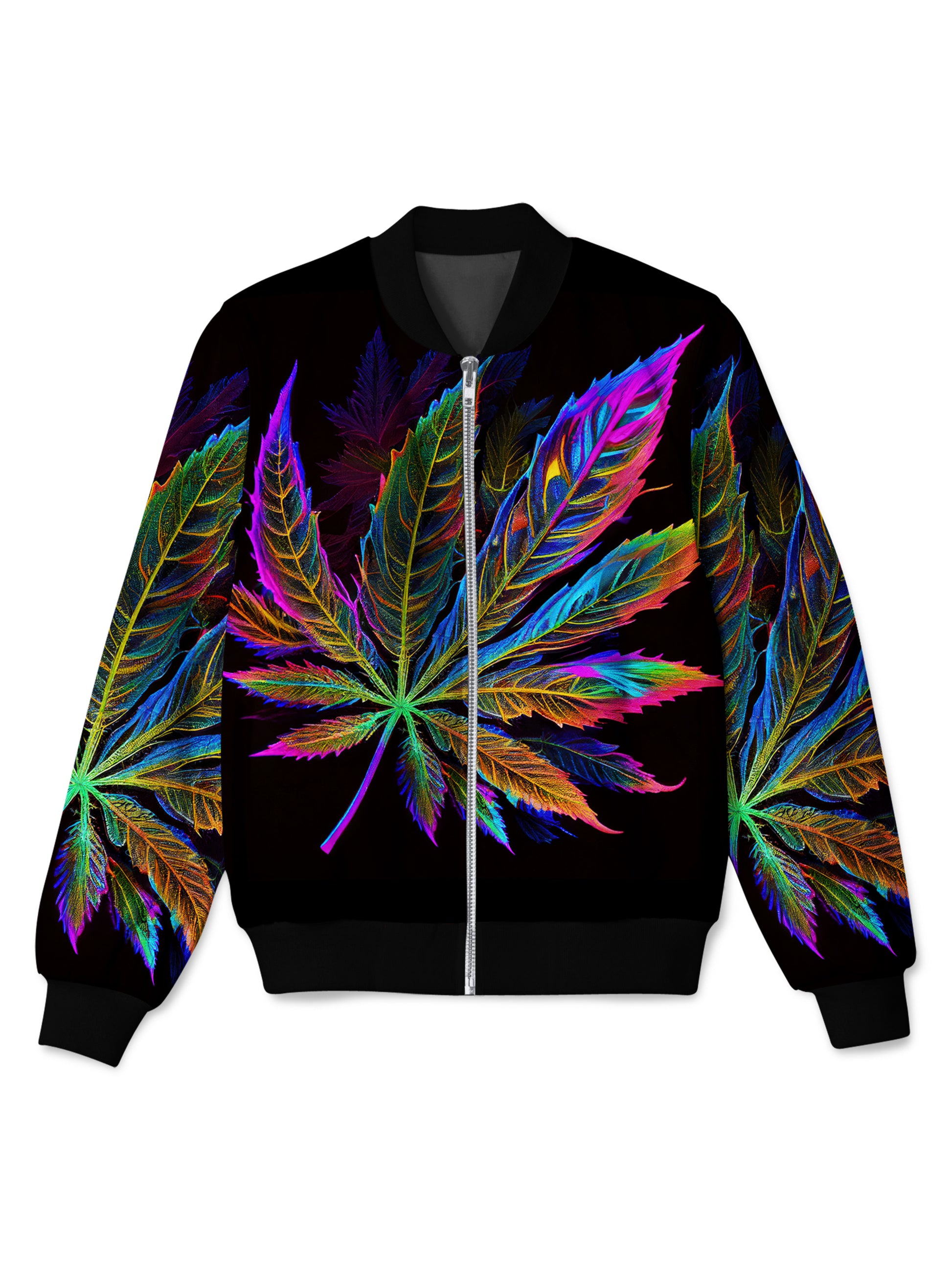 Blacklight Weed Bomber Jacket, iEDM, | iEDM