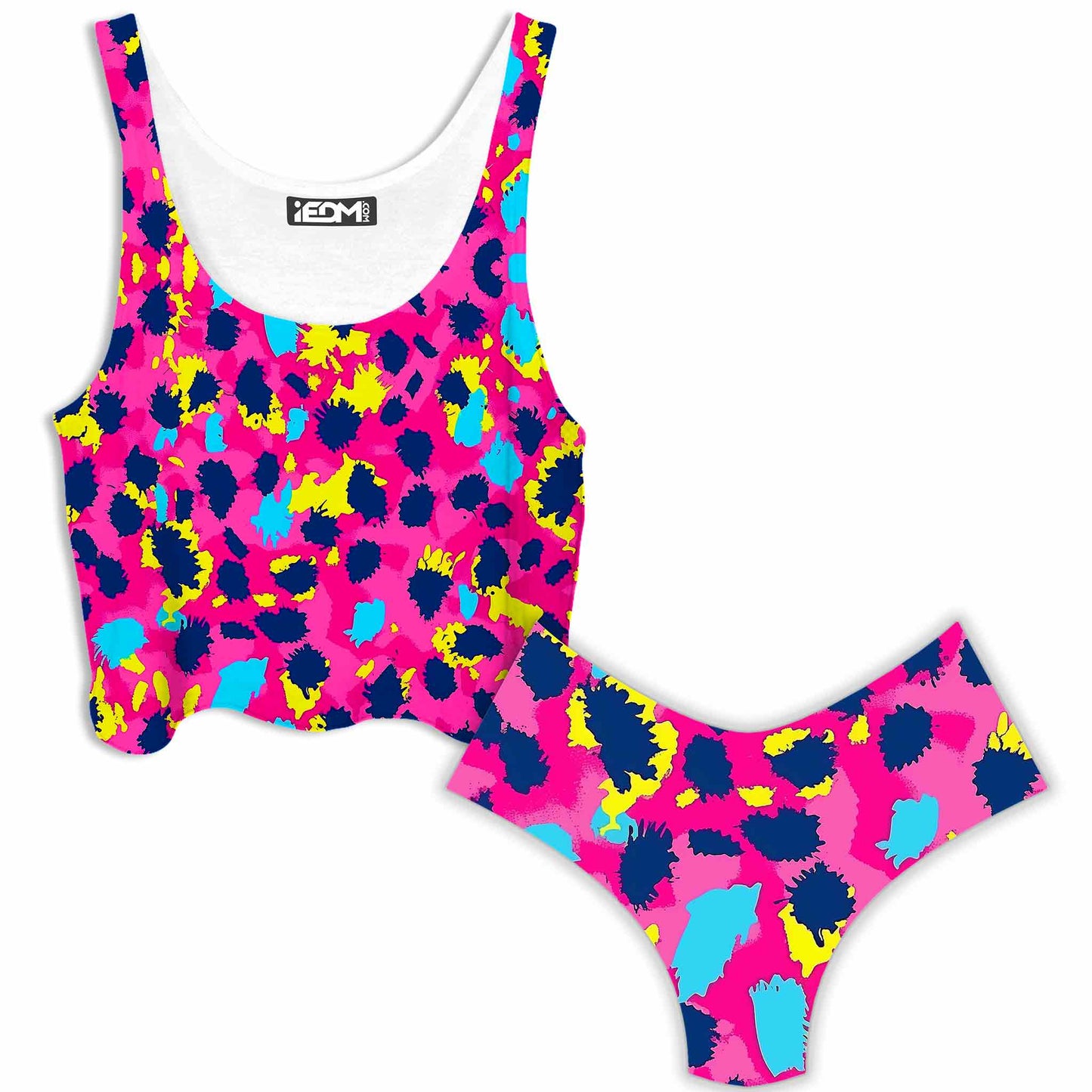 Pink Panther Crop Top and Booty Shorts Combo, iEDM, | iEDM
