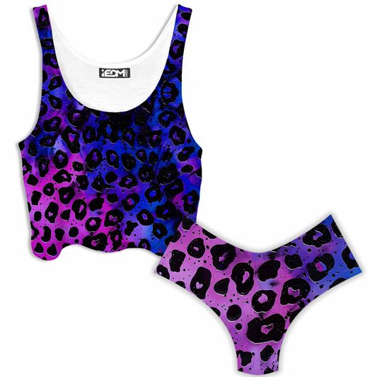Wild Midnight Crop Top and Booty Shorts Combo, iEDM, | iEDM
