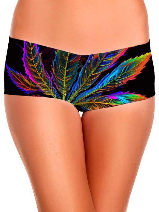 Blacklight Weed Booty Shorts, iEDM, | iEDM