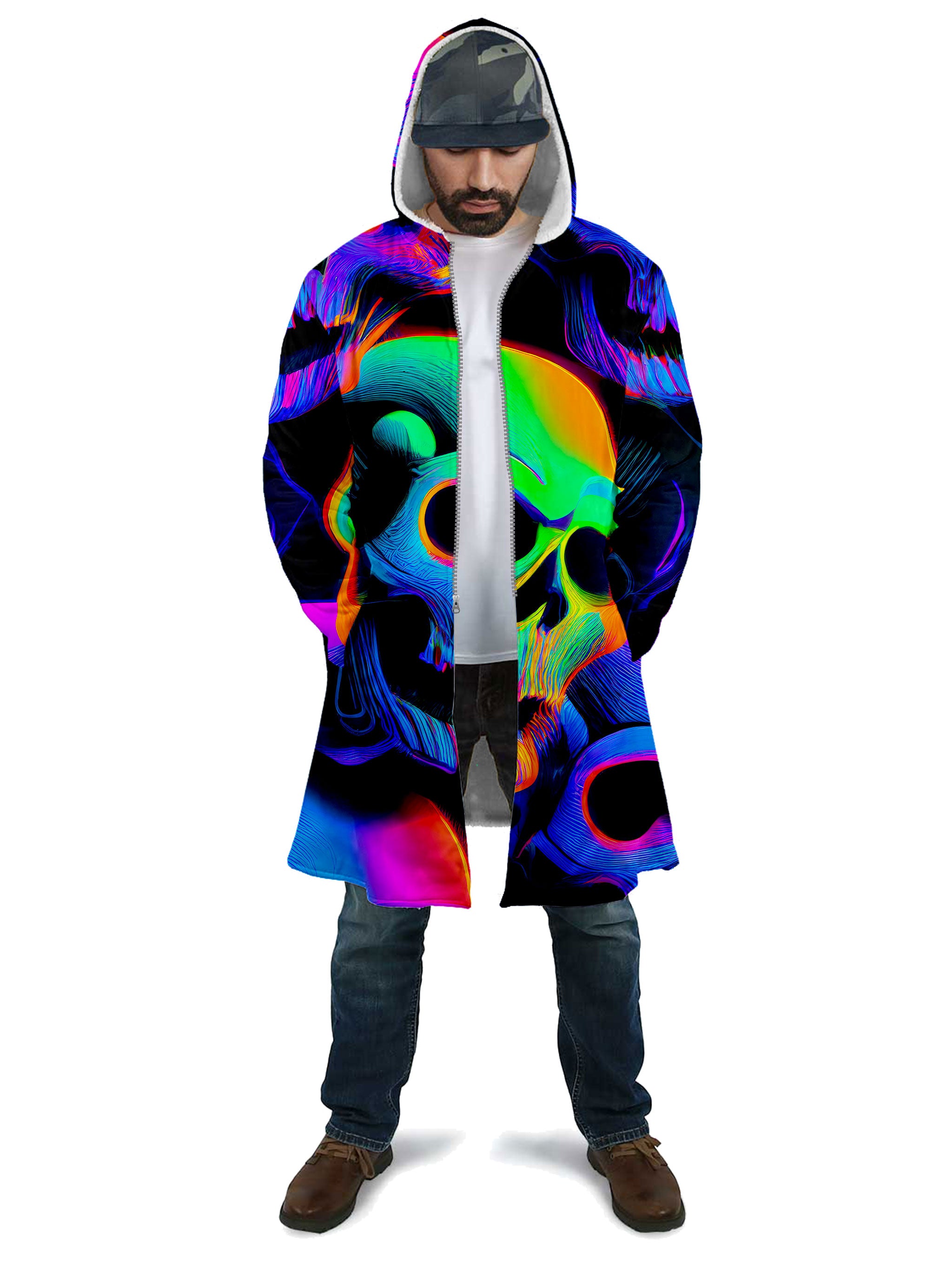 Psychedelic popular Art Print Unisex Fleece Cloak