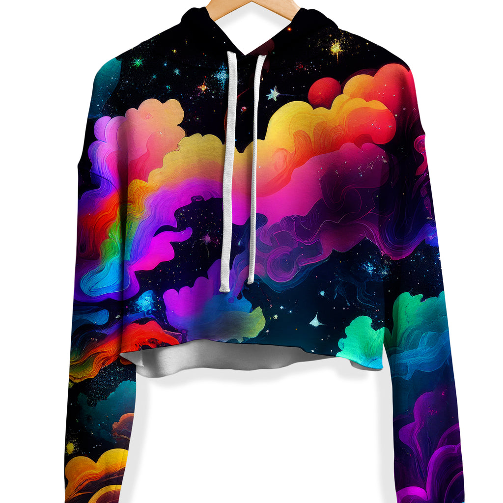 Over the Horizon Fleece Crop Hoodie, iEDM, | iEDM