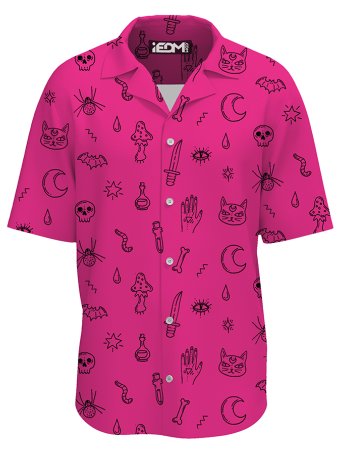 Pink Pattern Hawaiian Shirt, iEDM, | iEDM