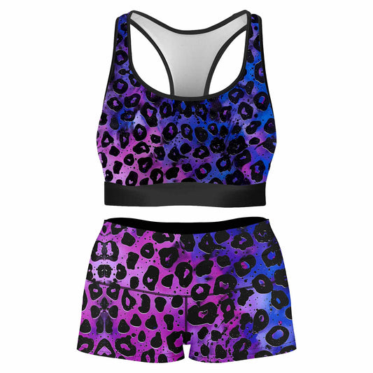 Wild Midnight Rave Bra and High Waist Booty Shorts Combo, iEDM, | iEDM
