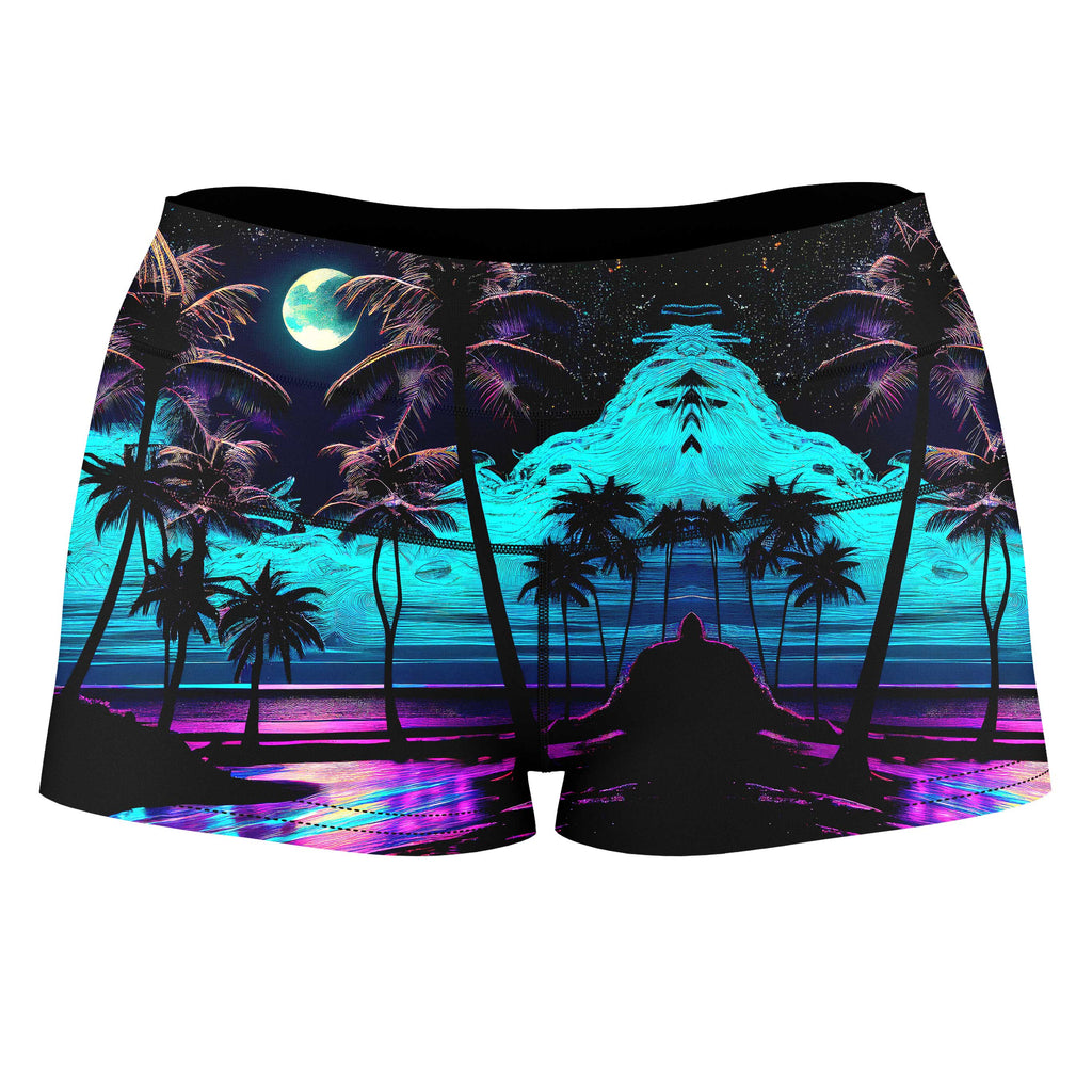 Spellbound High-Waisted Women's Shorts, iEDM, | iEDM