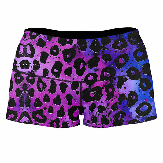 Wild Midnight High-Waisted Women's Shorts, iEDM, | iEDM