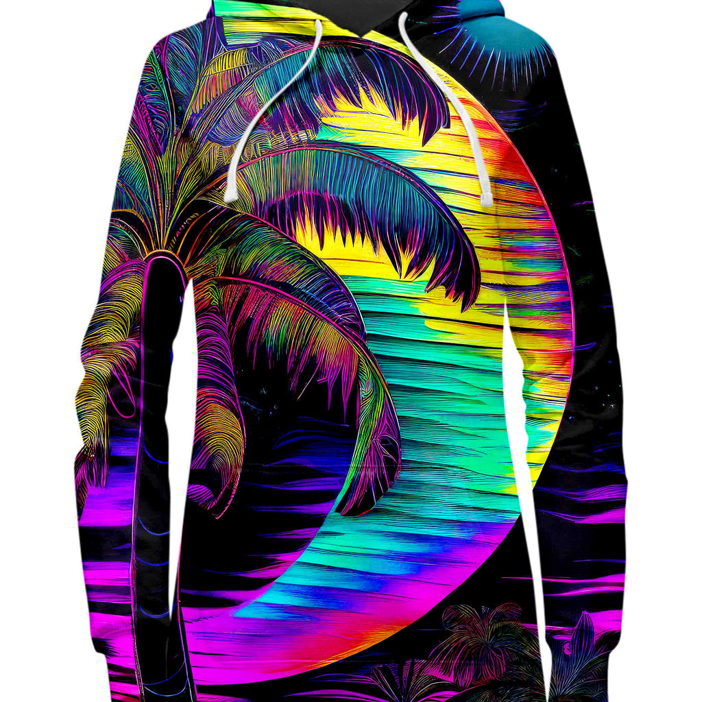 Neon Nights Hoodie Dress, iEDM, | iEDM
