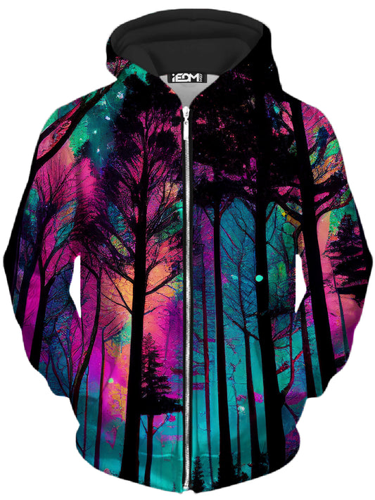 Psilo Woods Unisex Zip-Up Hoodie, iEDM, | iEDM