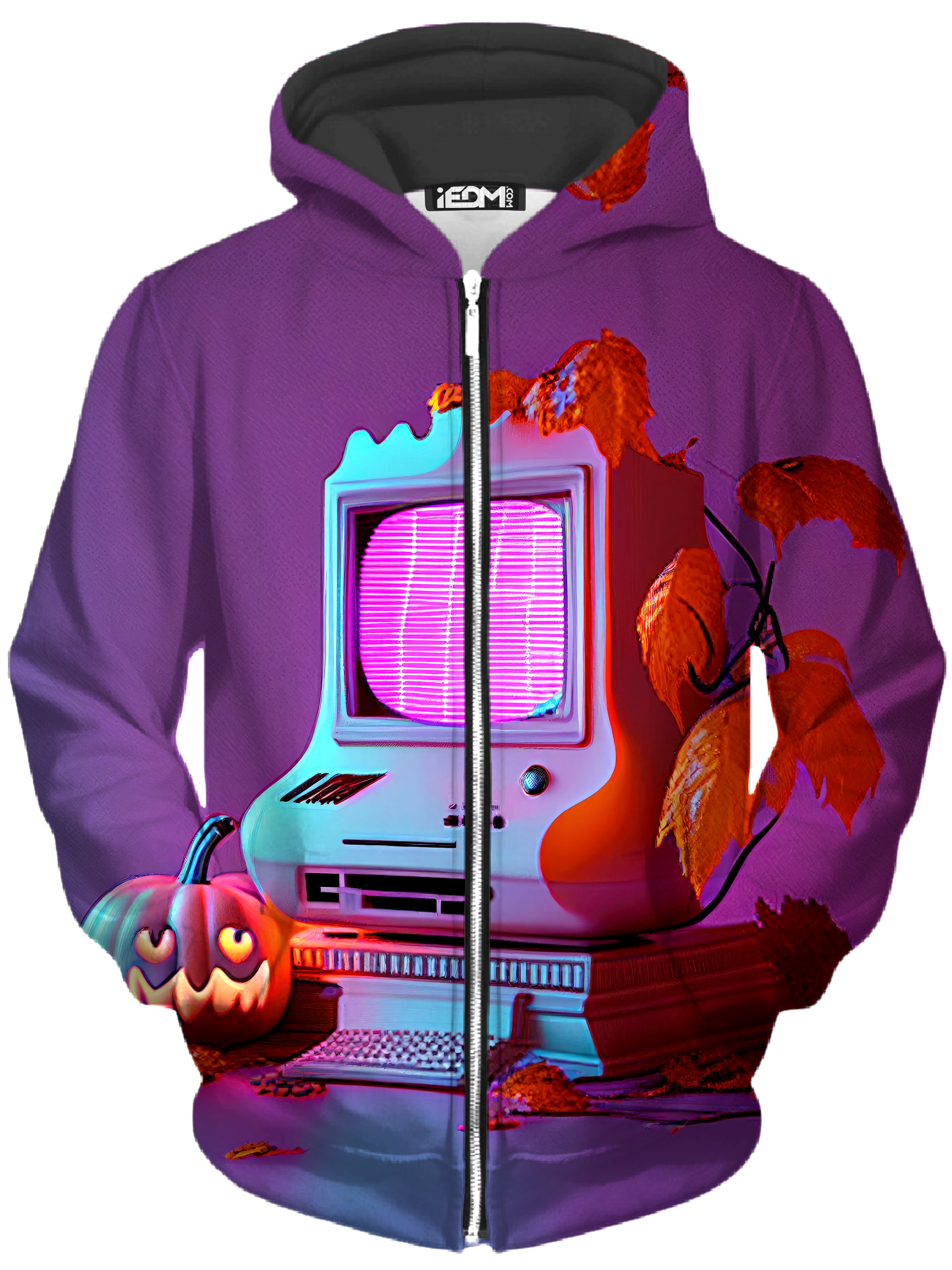 Teleported Unisex Zip Up Hoodie iEDM