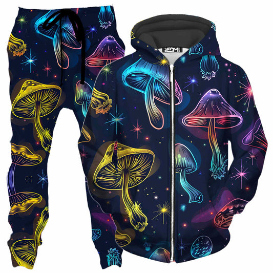 Magic Dreams Zip-Up Hoodie and Joggers Combo, iEDM, | iEDM