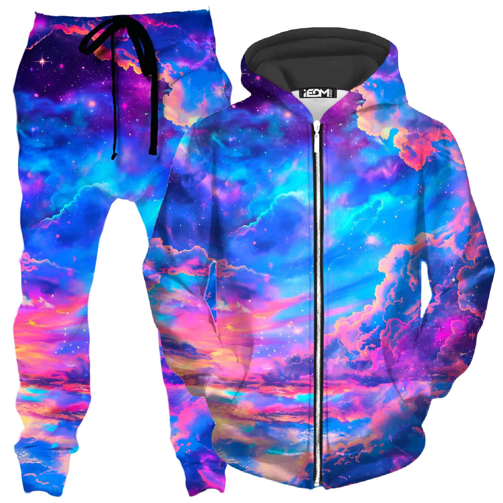 Storybook Sky Zip-Up Hoodie and Joggers Combo, iEDM, | iEDM