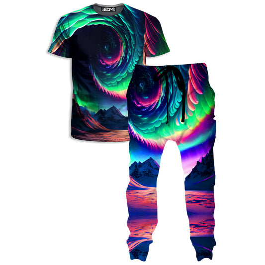 Northern Lights II T-Shirt and Joggers Combo, iEDM, | iEDM