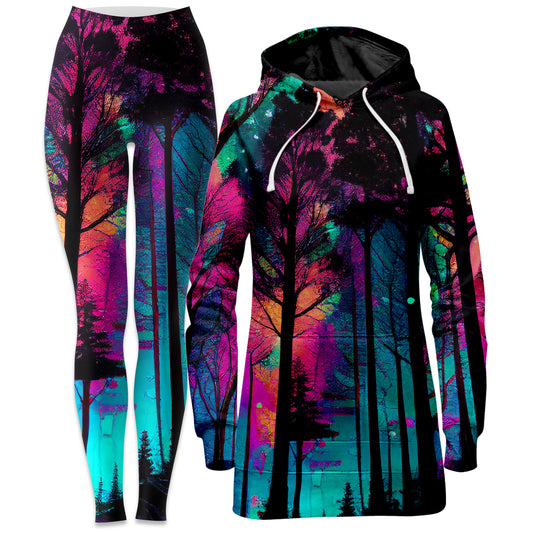 Psilo Woods Hoodie Dress and Leggings Combo, iEDM, | iEDM