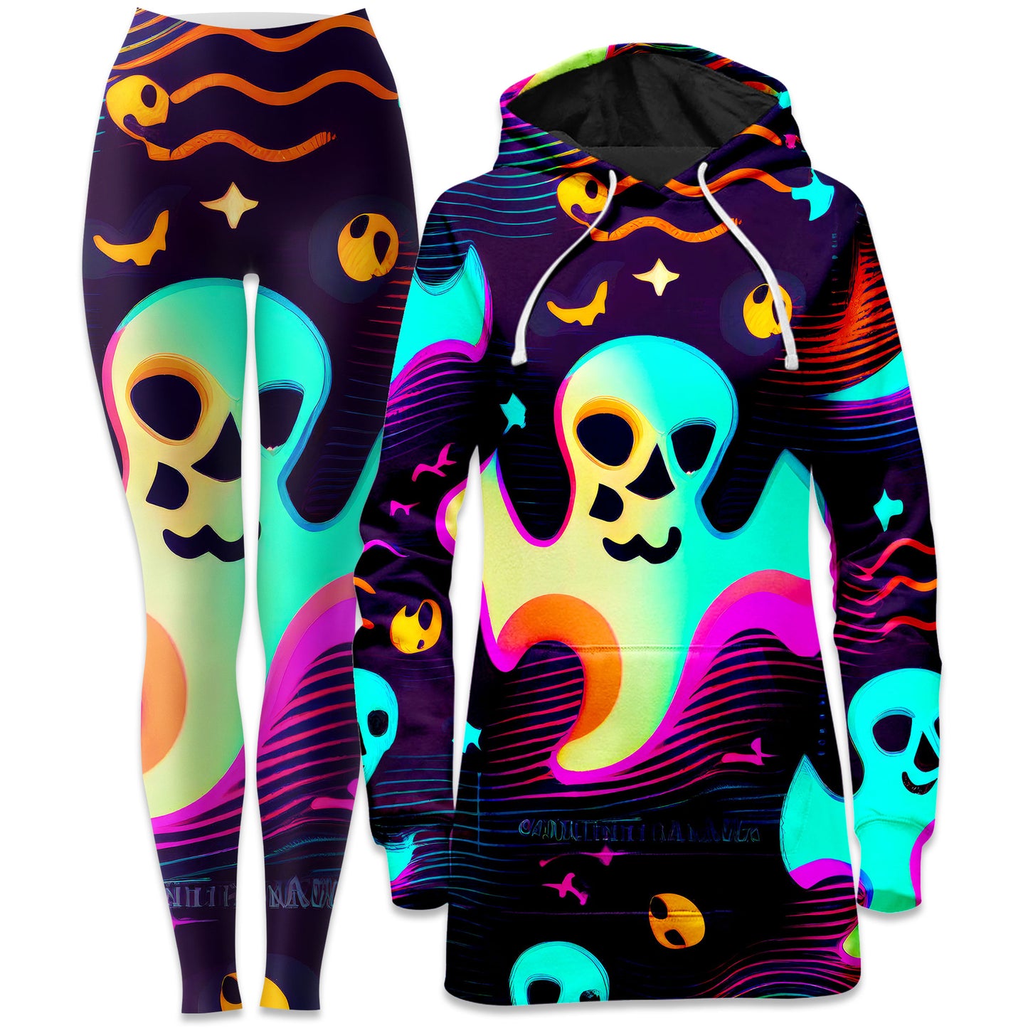 Spooky Season Hoodie Dress and Leggings Combo, iEDM, | iEDM