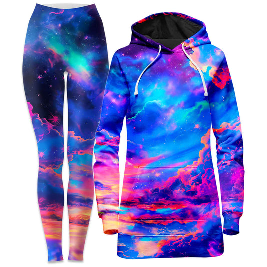 Storybook Sky Hoodie Dress and Leggings Combo, iEDM, | iEDM