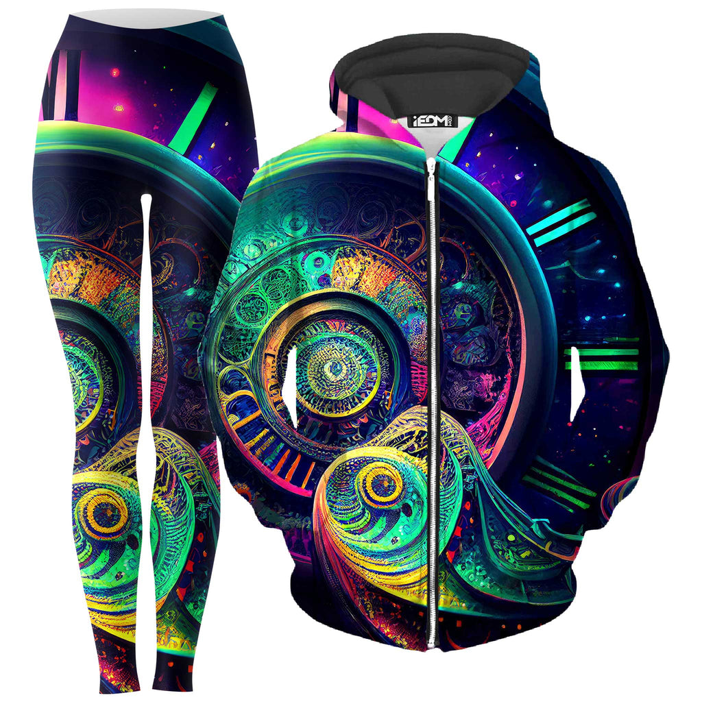 Fleeting Zip-Up Hoodie and Leggings Combo, iEDM, | iEDM