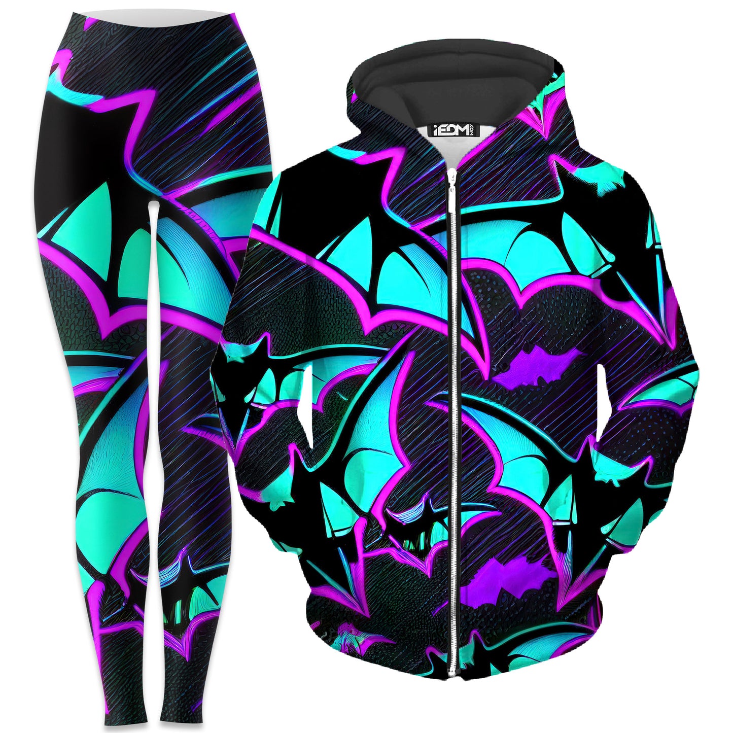 From Above Zip-Up Hoodie and Leggings Combo, iEDM, | iEDM