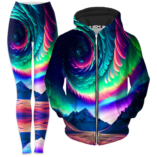 Northern Lights II Zip-Up Hoodie and Leggings Combo, iEDM, | iEDM