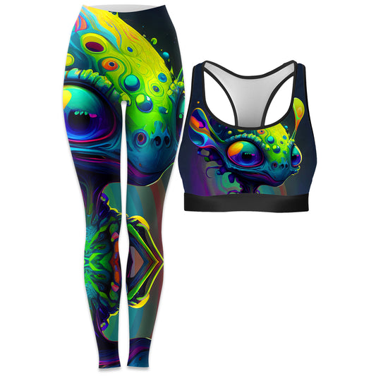 Friendly Visitors Rave Bra and Leggings Combo, iEDM, | iEDM