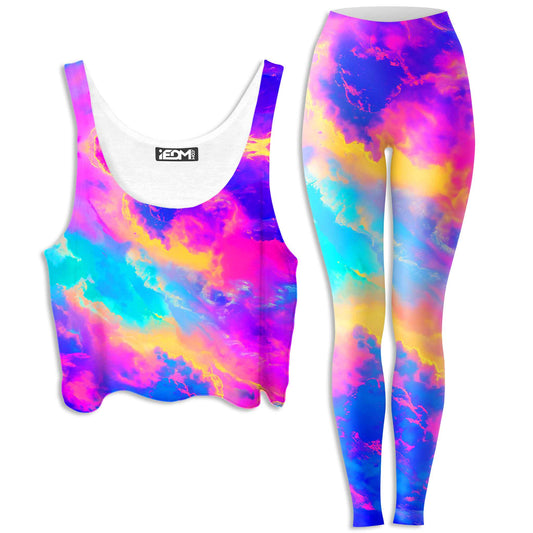 Claudopia Crop Top and Leggings Combo, iEDM, | iEDM
