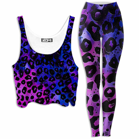 Wild Midnight Crop Top and Leggings Combo, iEDM, | iEDM