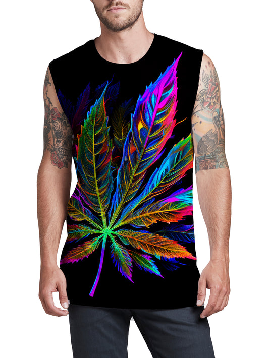 Blacklight Weed Men's Muscle Tank, iEDM, | iEDM