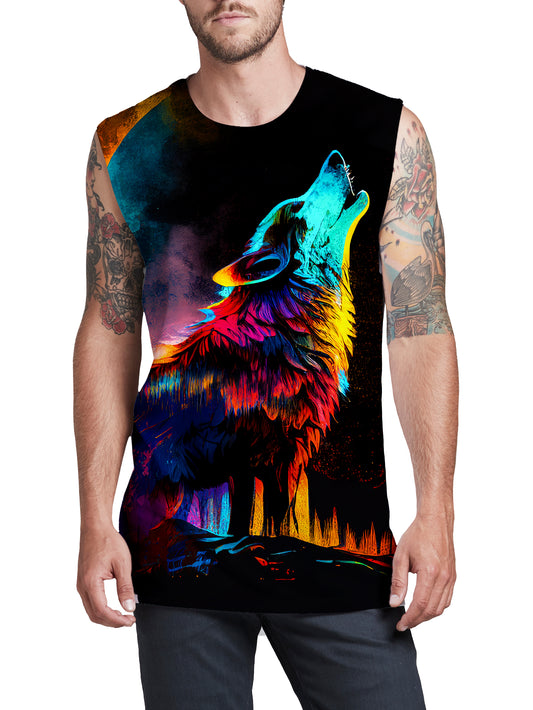Spirit Wolf Men's Muscle Tank, iEDM, | iEDM