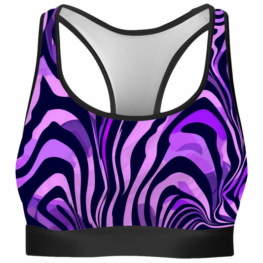 Noir Stripes Rave Bra, iEDM, | iEDM