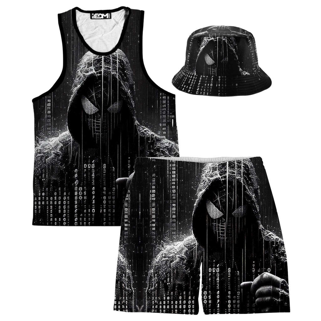 Spidey Existence Tank and Shorts with Bucket Hat Combo, iEDM, | iEDM