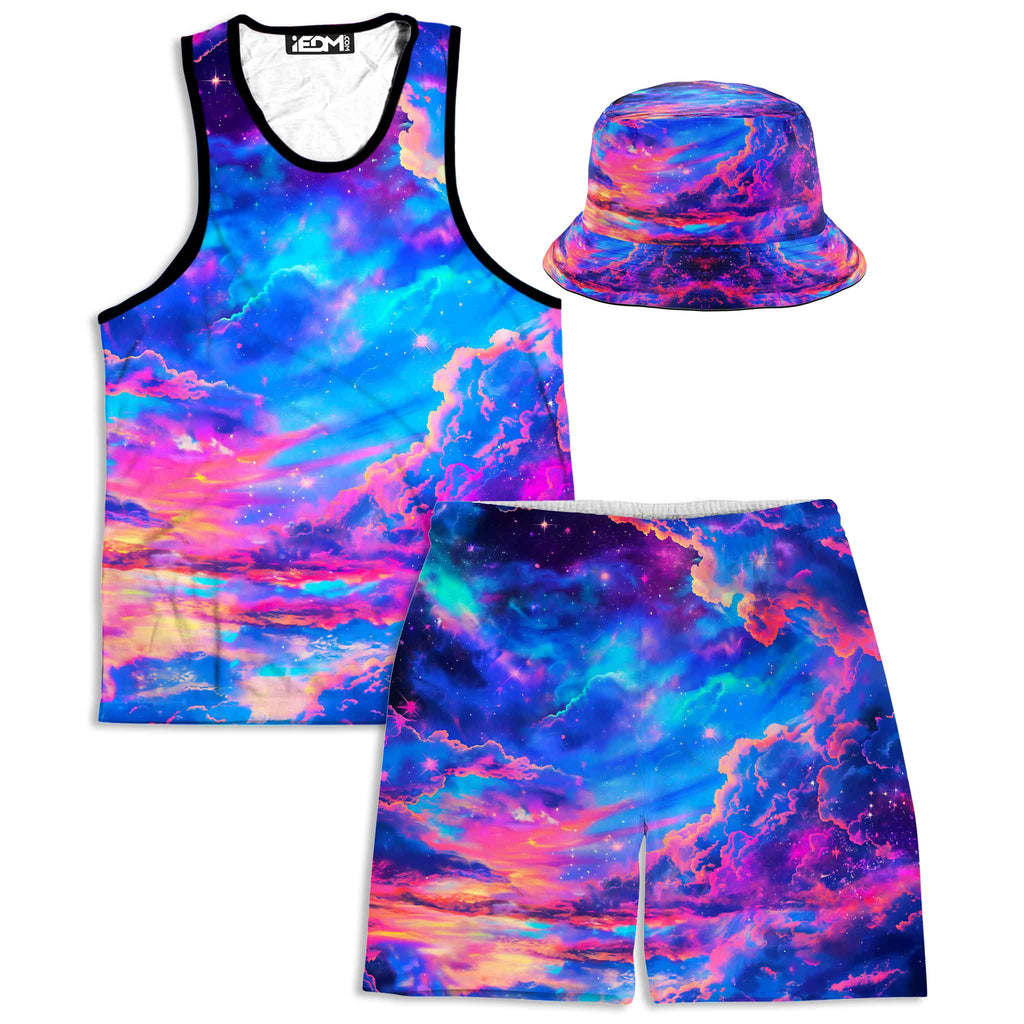 Storybook Sky Tank and Shorts with Bucket Hat Combo, iEDM, | iEDM