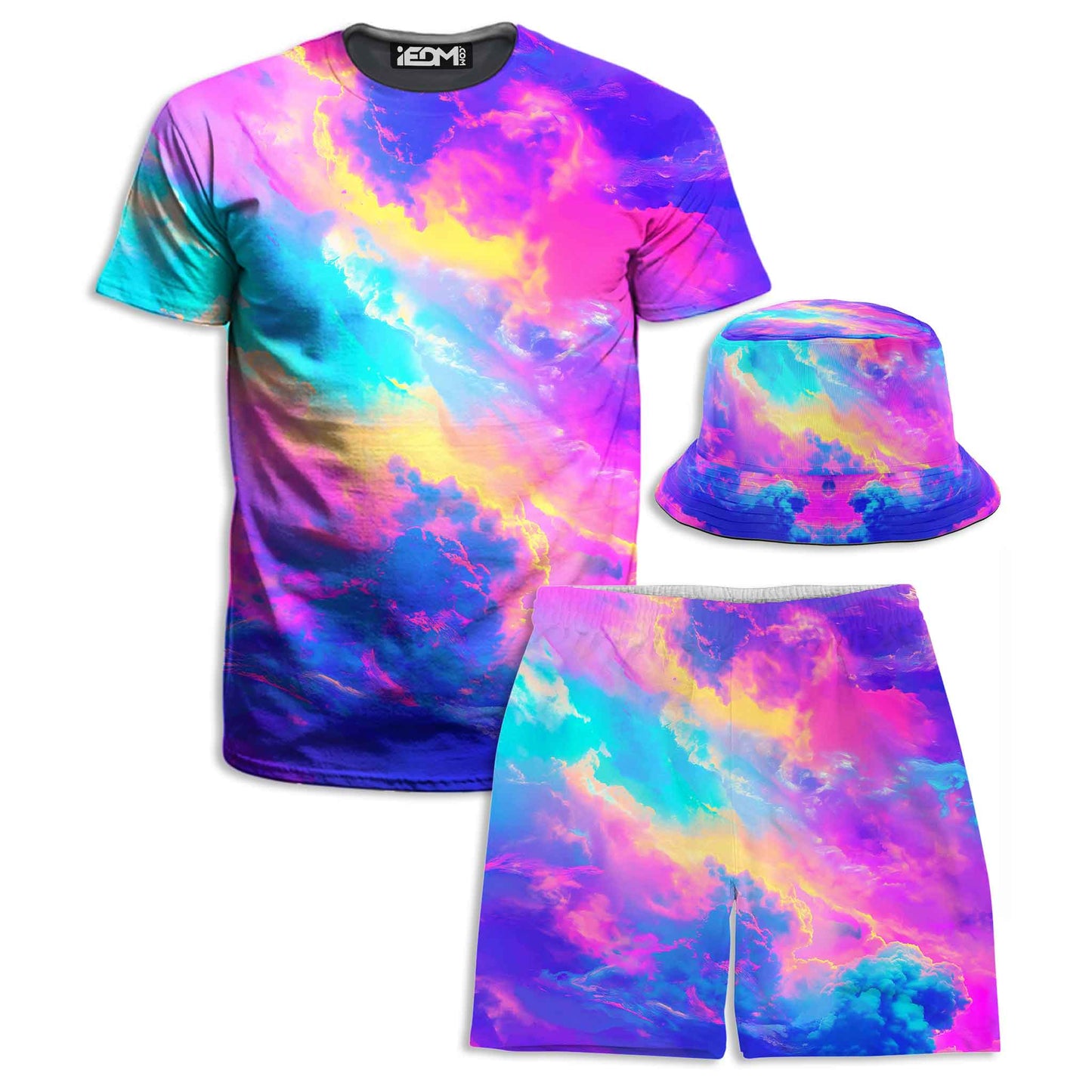 Claudopia T-Shirt and Shorts with Bucket Hat Combo, iEDM, | iEDM