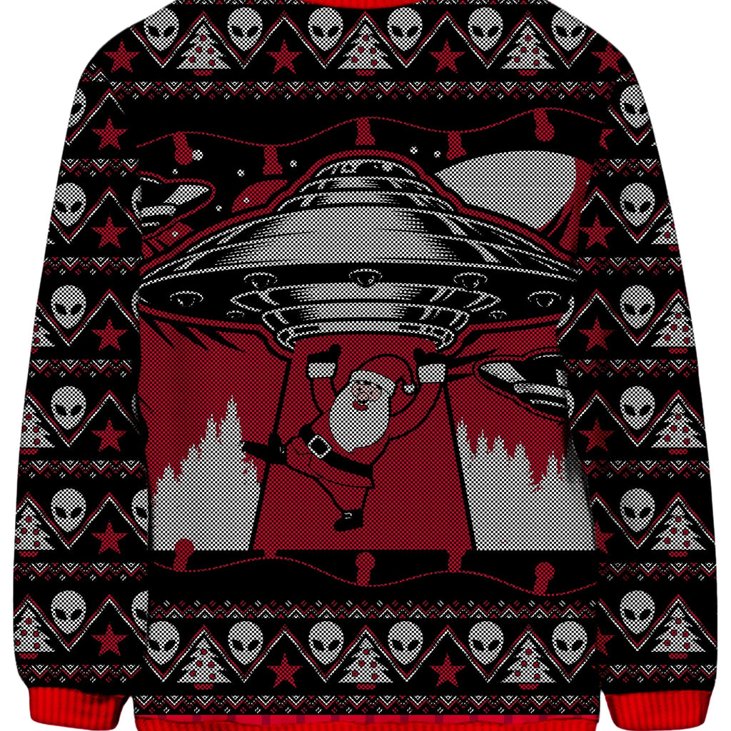 Santa Abduction Ugly Sweatshirt, iEDM, | iEDM