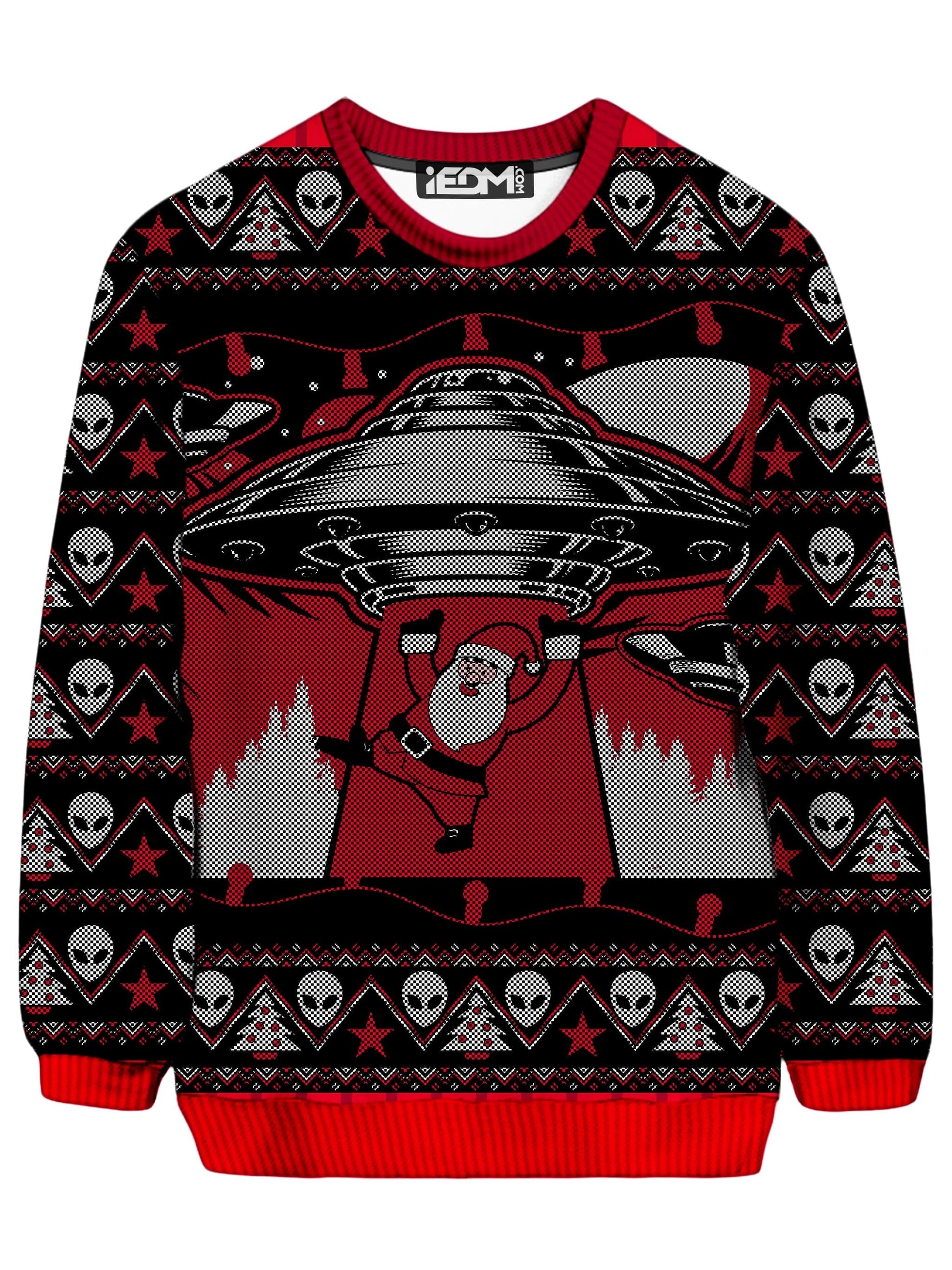 Santa Abduction Ugly Sweatshirt, iEDM, | iEDM