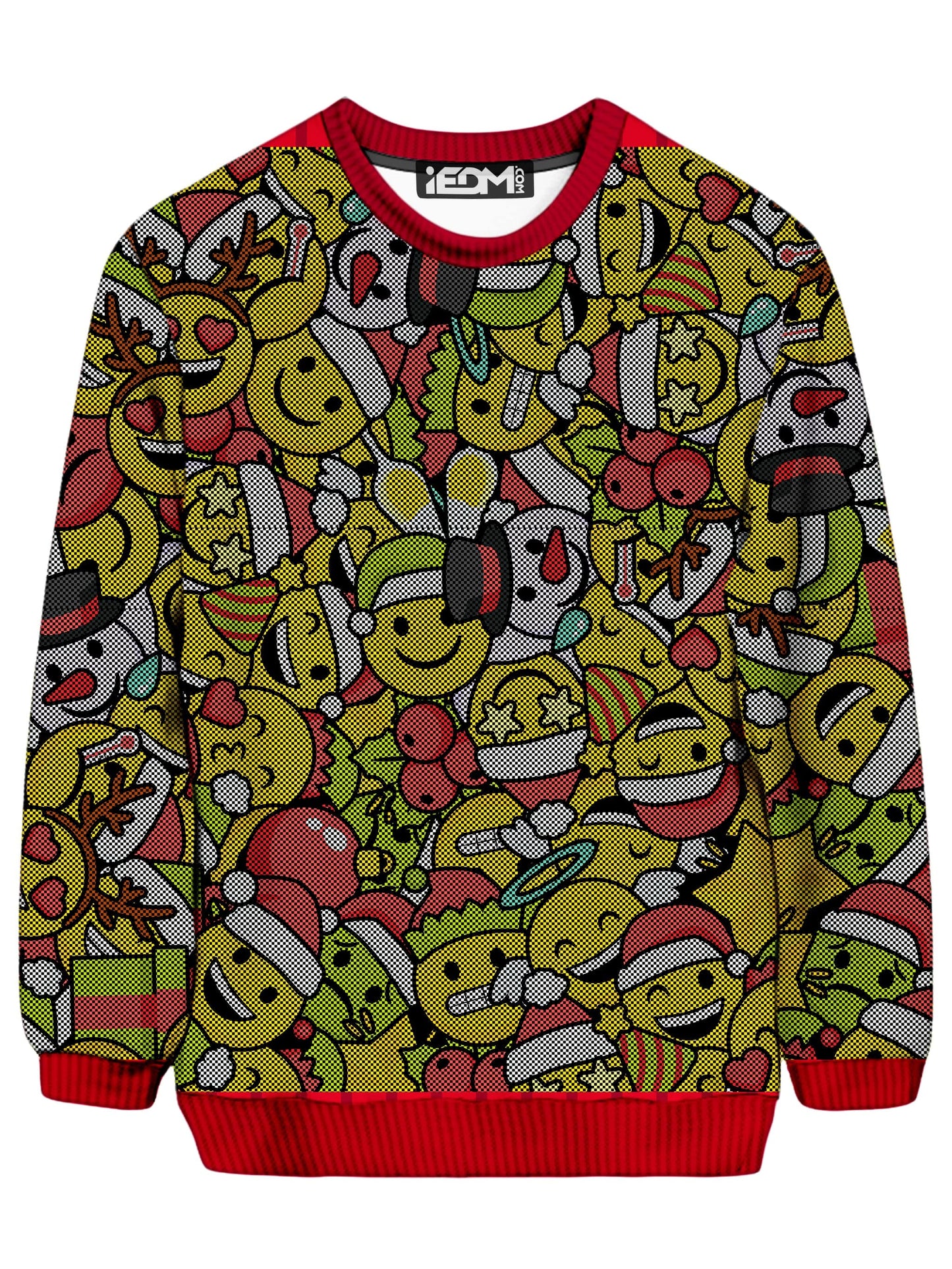 Emoji Christmas Ugly Sweatshirt, iEDM, | iEDM