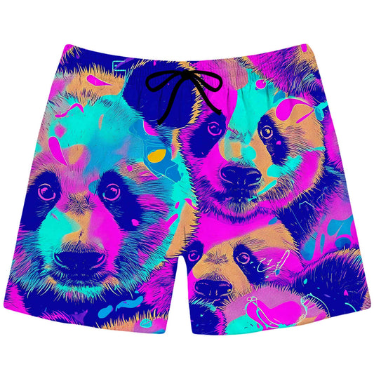 Panda Melt Swim Trunks, iEDM, | iEDM