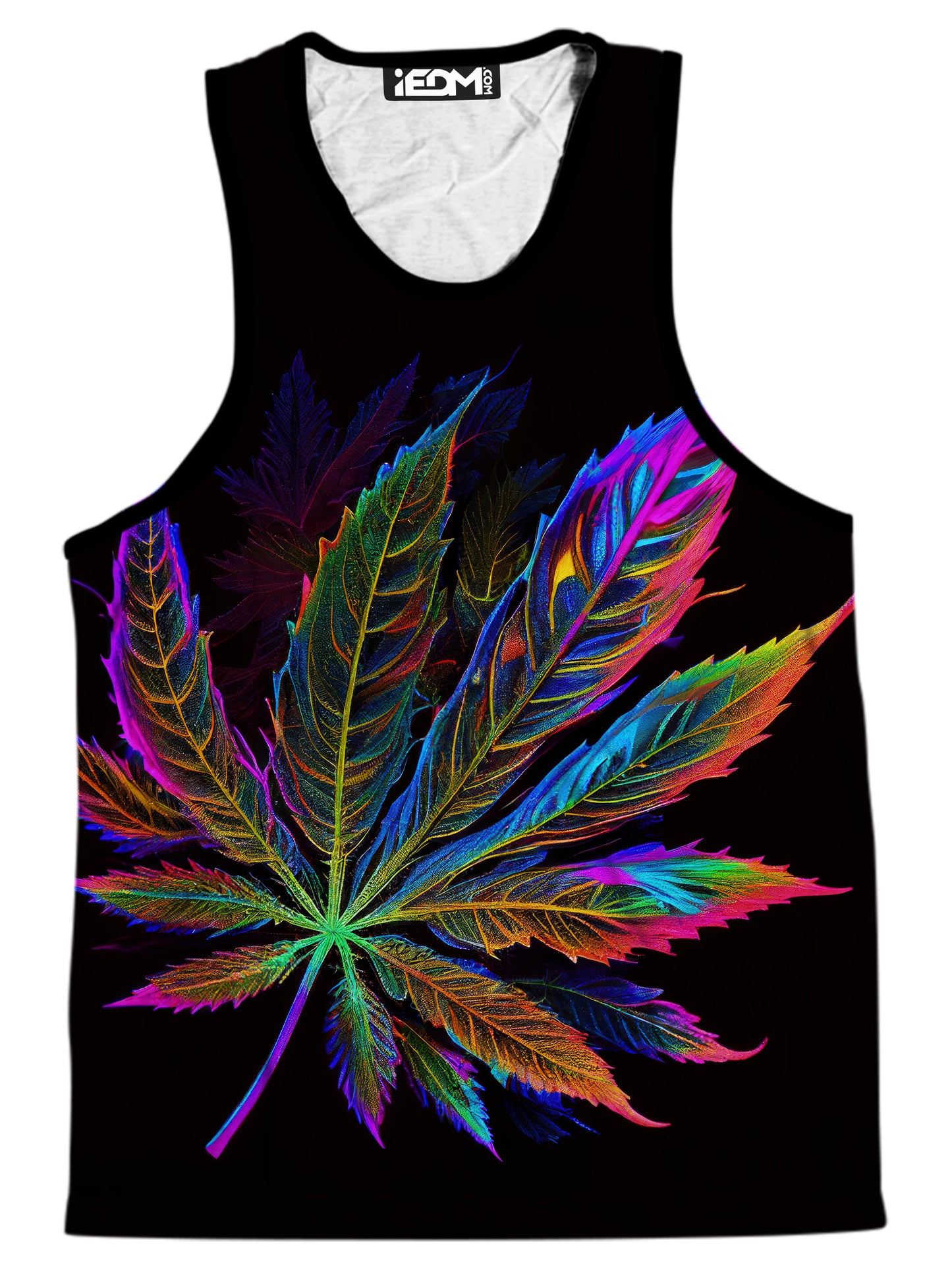 Blacklight Weed Men's Tank and Shorts Combo, iEDM, | iEDM