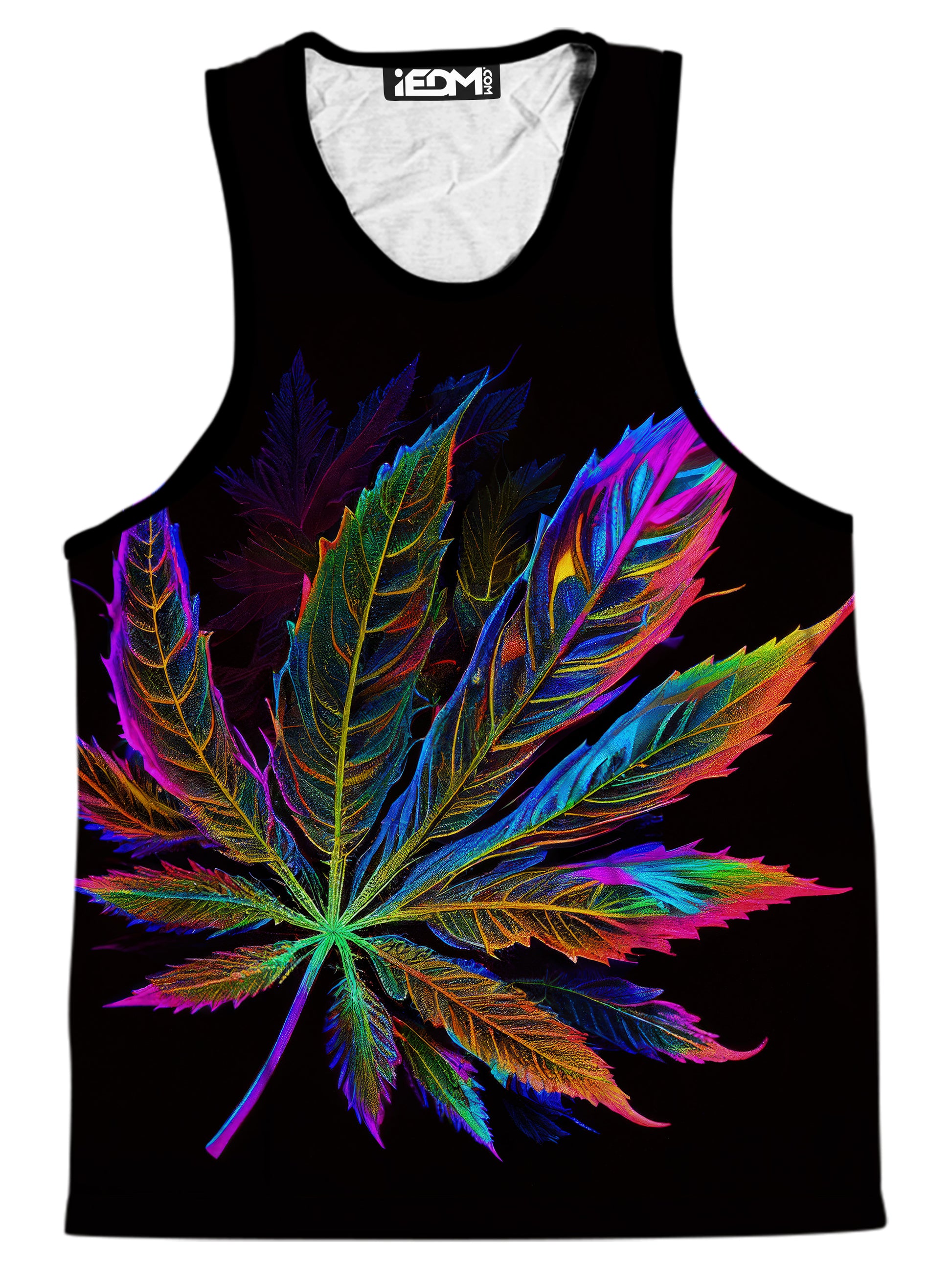 Blacklight Weed Men's Tank and Shorts Combo, iEDM, | iEDM