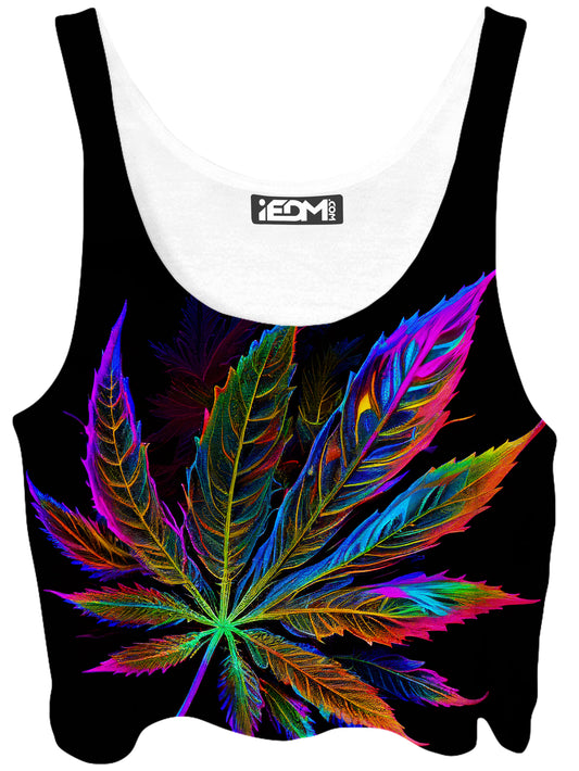 Blacklight Weed Crop Top, iEDM, | iEDM