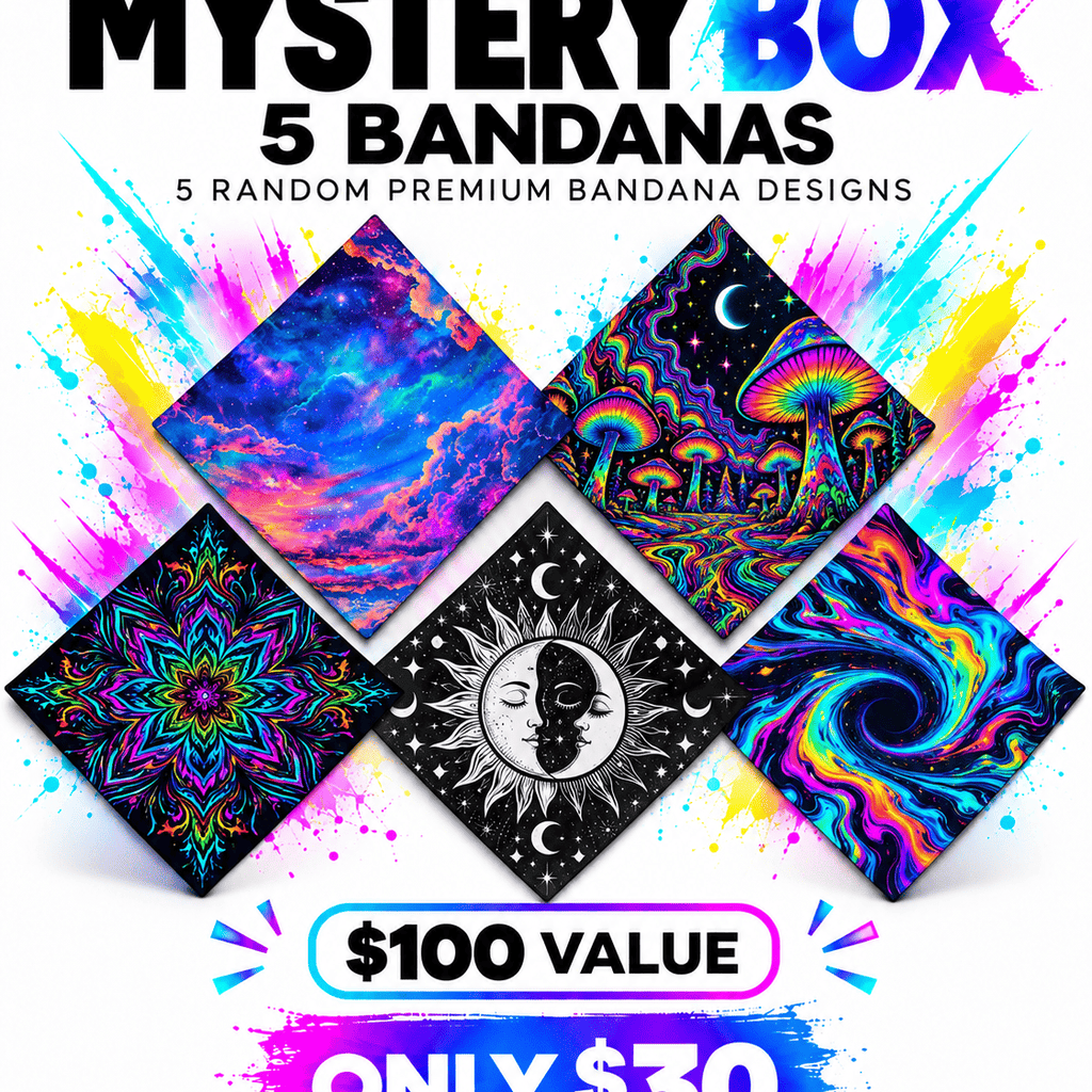 5 Bandanas iEDM Mystery Box ($100 Value!)