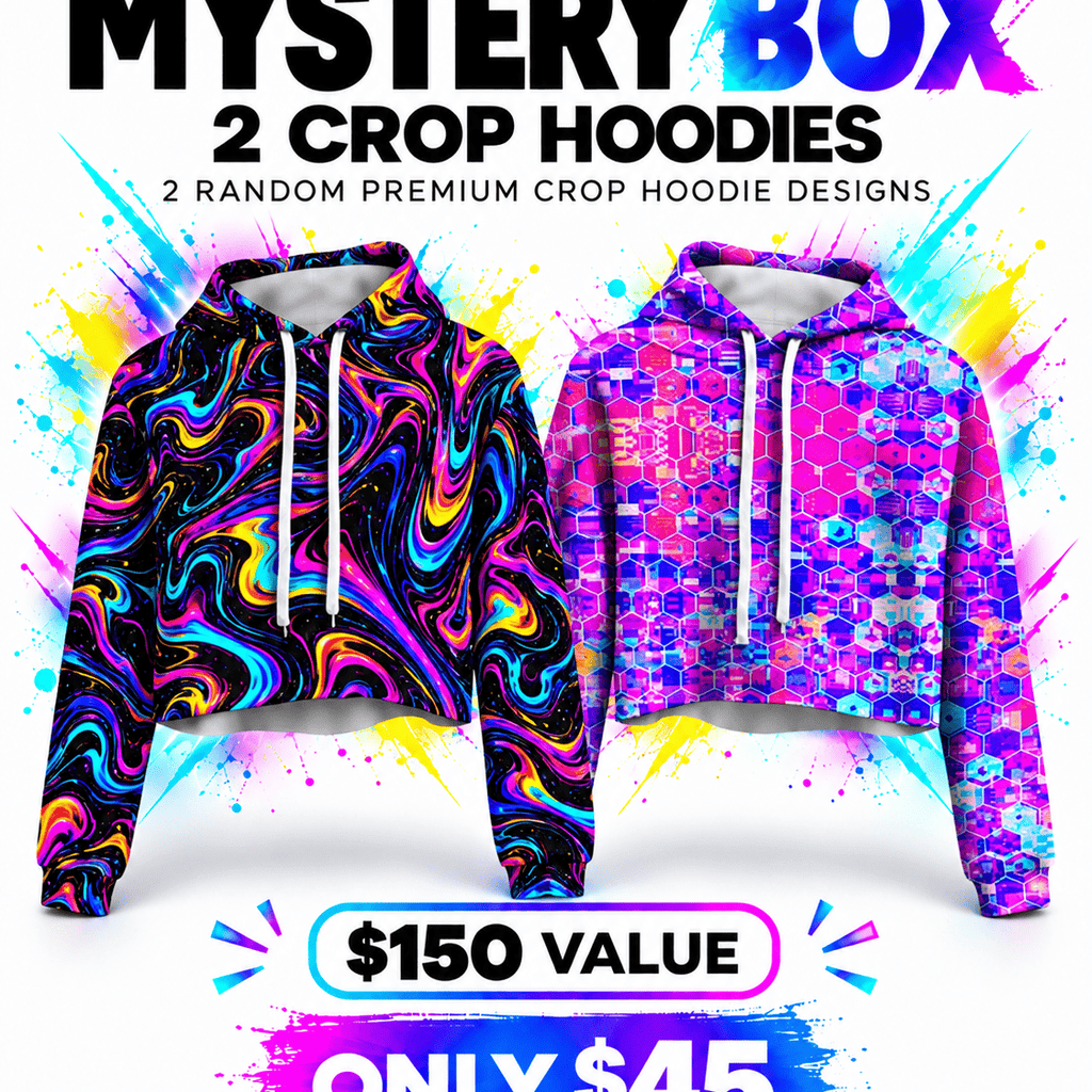 2 Crop Hoodies iEDM Mystery Box ($150 Value!)