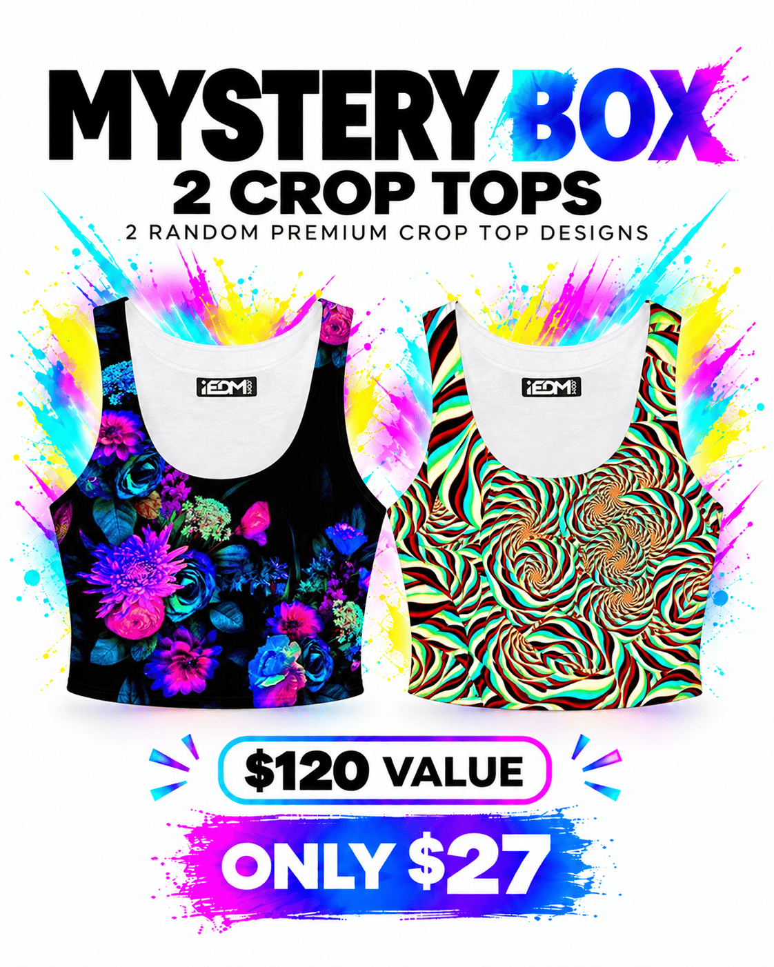 iEDM 2 Crop Tops iEDM Mystery Box ($120 Value!)